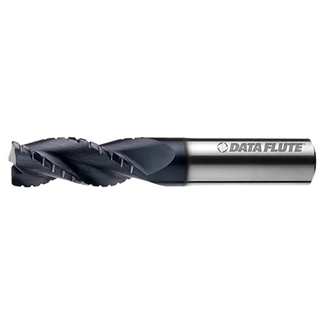 Data Flute 46449-89-D| SSSTC30343C4 11/32" Diameter x 3/8" Shank x 1/2" LOC x 2" OAL Corner Radius End Mill