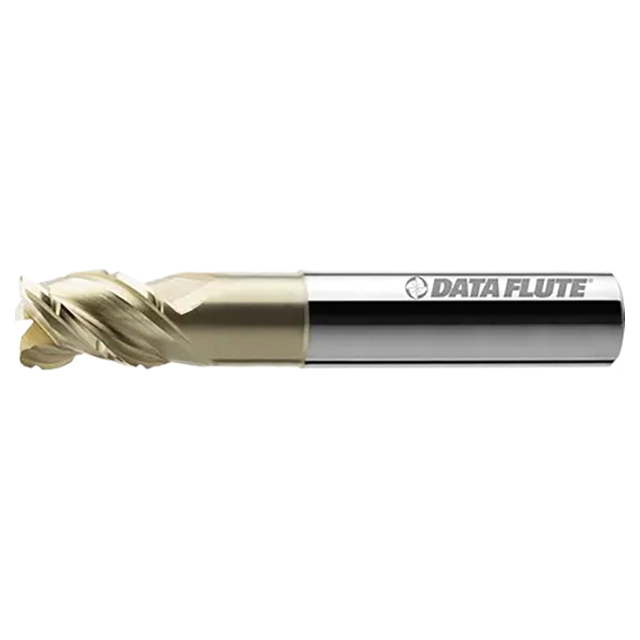 Data Flute 37070-86-D | TTCRN30625-030C5 5/8" Diameter x 5/8" Shank x 3/4" LOC x 4" OAL C5 Coated Roughing & Finishing End Mill