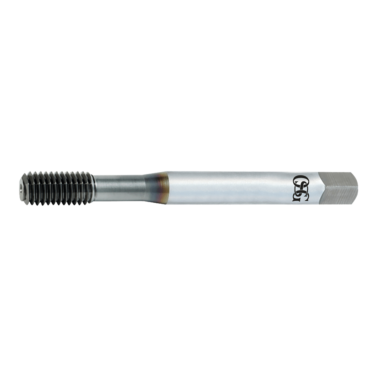 OSG 1410104500 | HY-PRO TAP M M8.00x1.25mm Thread Size x 8.08mm Shank x 15.00mm Length x 69.10mm OAL Modified Bottom (2.5P) Chamfer D9 BRIGHT Coated HSS-CO 14101 Thread Forming Tap