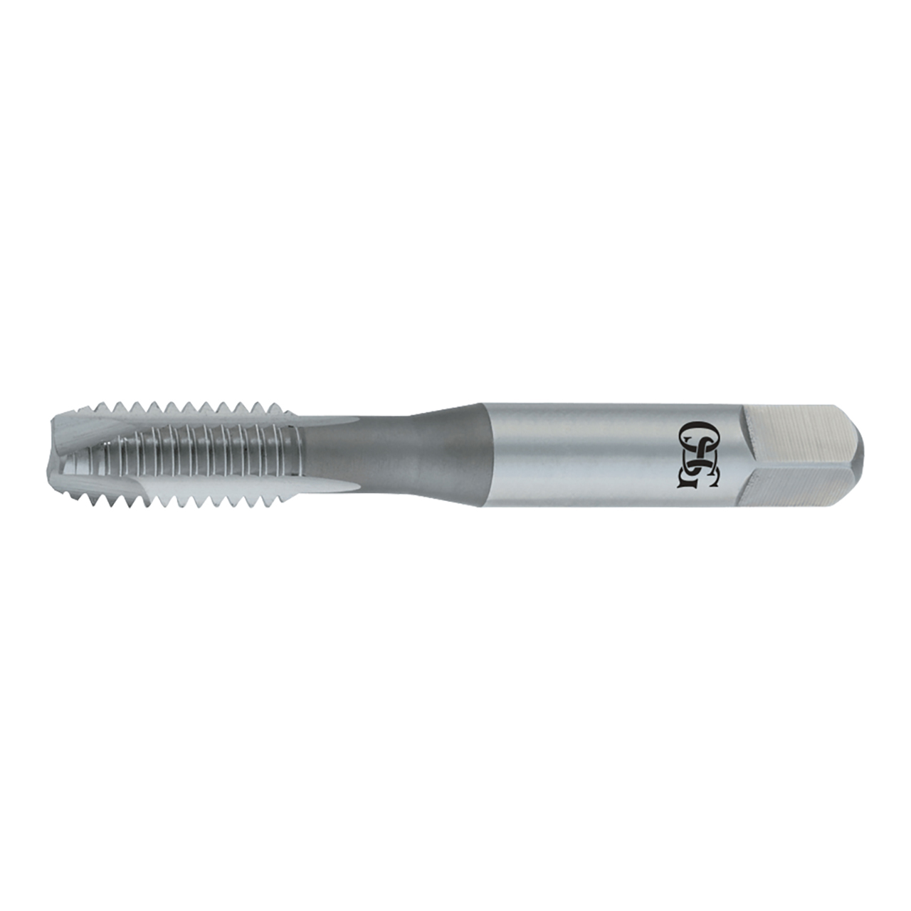 OSG 1980101 | M M3.00x0.50mm Thread Size x 3.58mm Shank x 8.30mm Length x 49.20mm OAL Plug (4P) Chamfer D3 2 Flute Steam Oxide Coated HSS 142 Spiral Point Tap