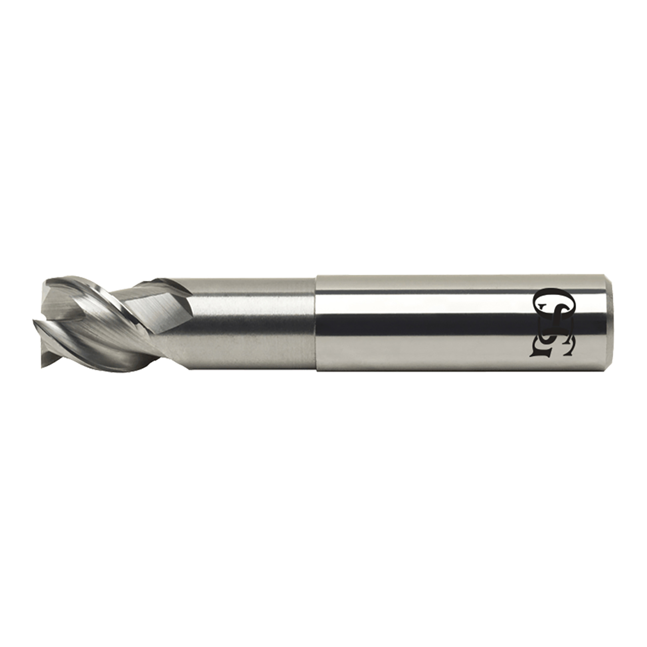 OSG 20480400 | EXOCARB 1/4" Diameter x 0.250" Shank x 0.250" LOC x 4.000" OAL x 0.060" Radius x 45 Degree Helix Angle 3 Flute BRIGHT Coated Carbide 2048 Corner Radius End Mill