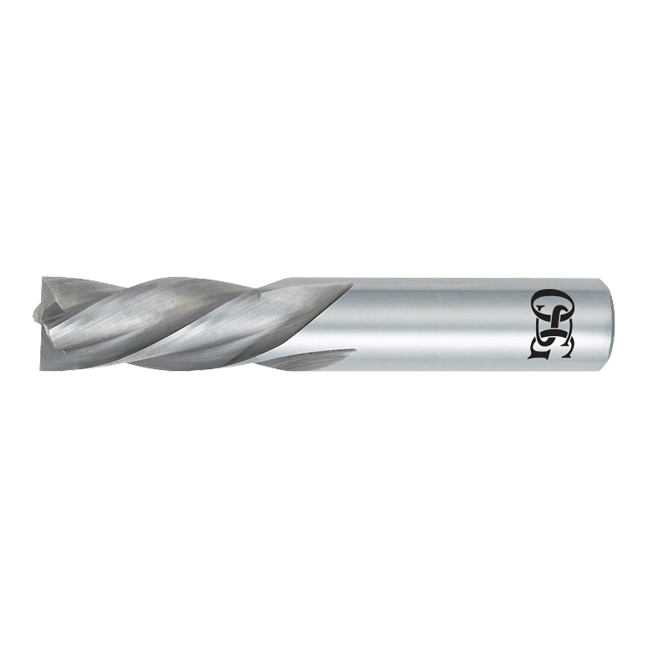 OSG 447-1250 | 1/8" Diameter x 0.125" Shank x 0.500" LOC x 1.500" OAL x 30 Degree Helix Angle 4 Flute BRIGHT Coated Carbide 447 Square End Mill