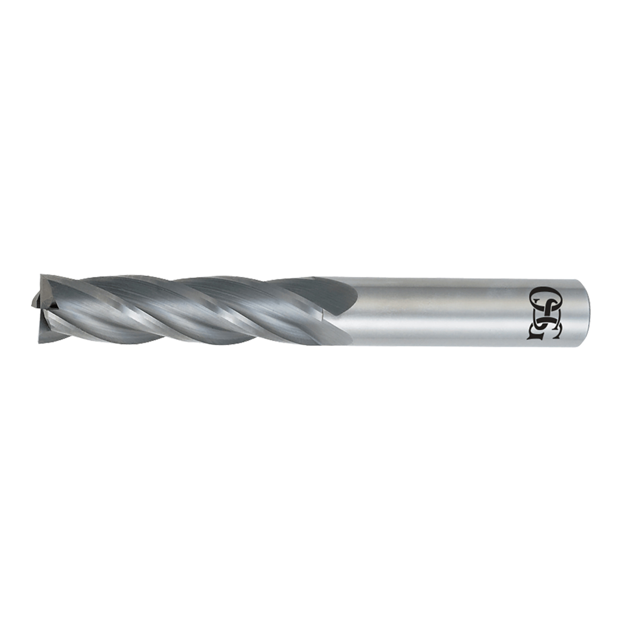 OSG ?464-6250 | 0.625" Diameter x 0.625" Shank x 2.250" LOC x 5.000" OAL x 30 Degree Helix Angle 4 Flute Bright Coated Carbide 464 Square End Mill