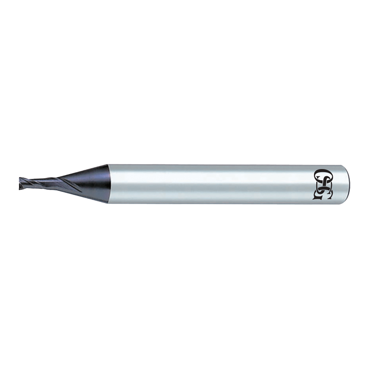 OSG 37700025 | EXOCARB 8.00mm Diameter x 8.00mm Shank x 19.00mm LOC x 100.00mm OAL x 30 Degree Helix Angle 2 Flute WXL Coated Carbide 3770 Corner Radius End Mill