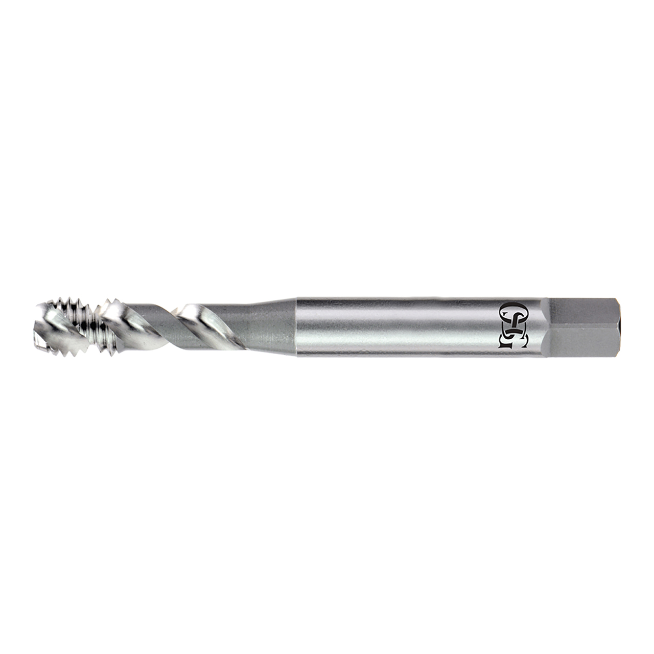 OSG 1301902003 | HY-PRO TAP UNC 1/2" - 13 Thread Size x 0.367" Shank x 0.614" Length x 4.331" OAL Modified Bottom (2.5P) Chamfer H5 3 Flute Nitride Coated HSSE 13019 Spiral Flute Tap