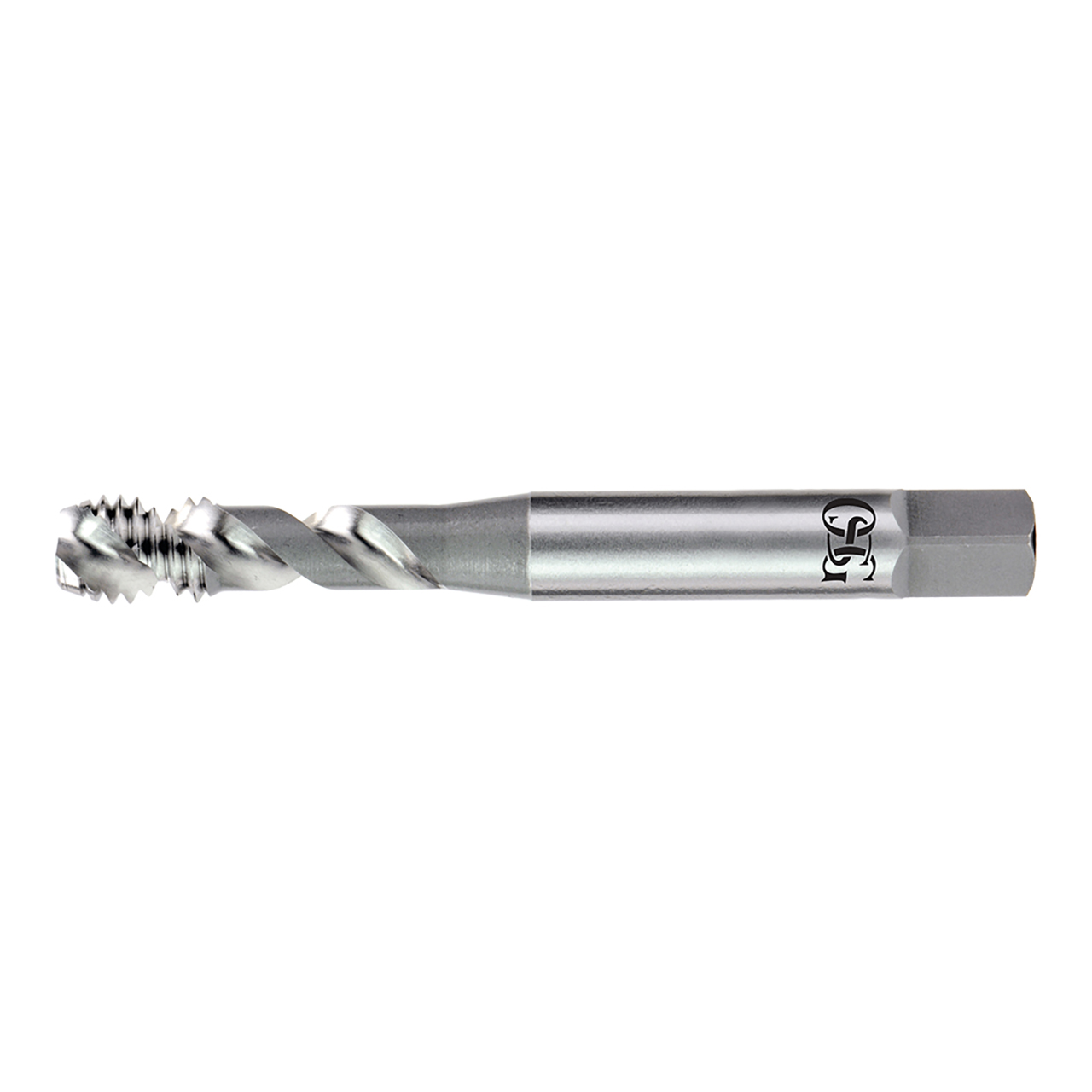 OSG 1303900500 | HY-PRO #10- 32 Thread Size x 0.255" Shank x 0.417" Thread Length x 2.500" OAL UNF STI H2 Modified Bottom (2.5P) Chamfer Type 2 Flute Right Hand Bright Coated HSSE 13039 Spiral Flute STI Tap