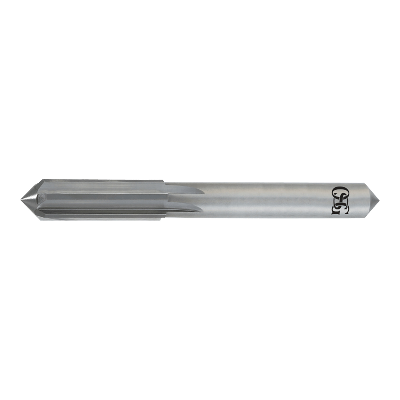 OSG 300-1299 | 0.130" Diameter x 0.125" Shank x 0.750" LOC x 2.500" OAL 4 Flute BRIGHT Coated Carbide 300D Chucking Reamer