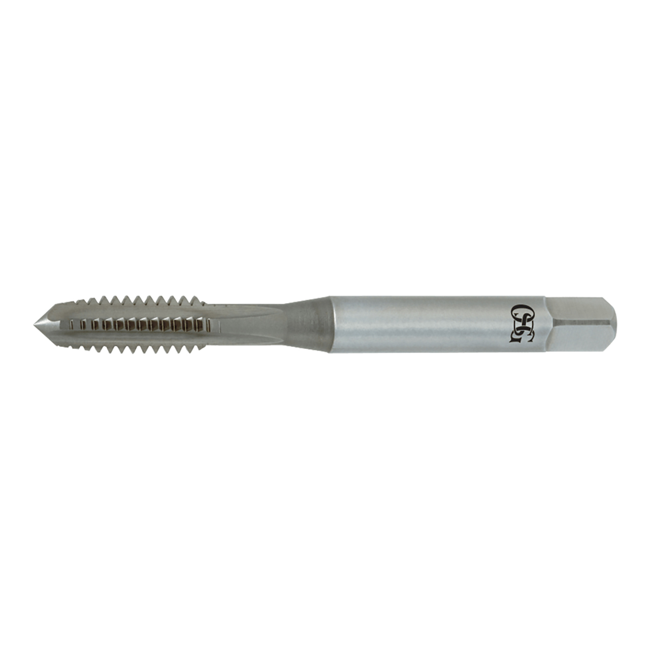 OSG 3146303 | UNC #10 - 24 Thread Size x 0.194" Shank x 0.492" Length x 2.374" OAL Bottom (1.5P) Chamfer H7 4 Flute Nitride Coated HSS-CO 114 Straight Flute Tap