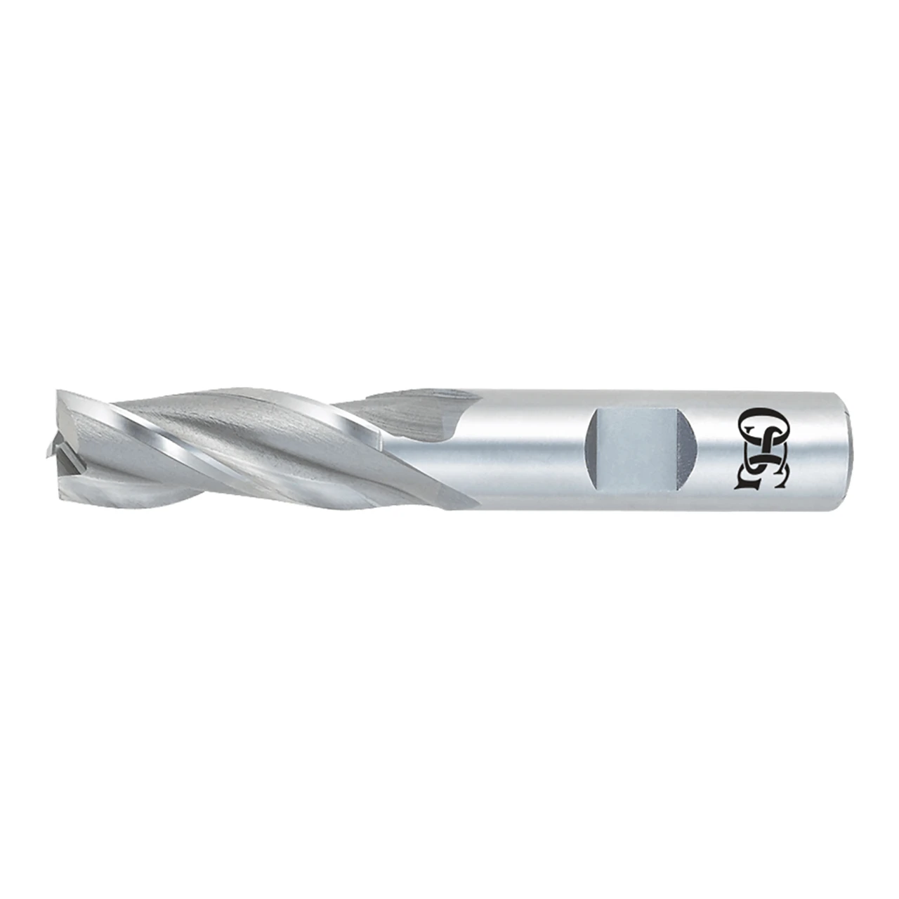 OSG 5312100 | 5/8" Diameter x 0.625" Shank x 1.625" LOC x 3.750" OAL x 30 Degree Helix Angle 3 Flute BRIGHT Coated HSS-CO 531 Square End Mill