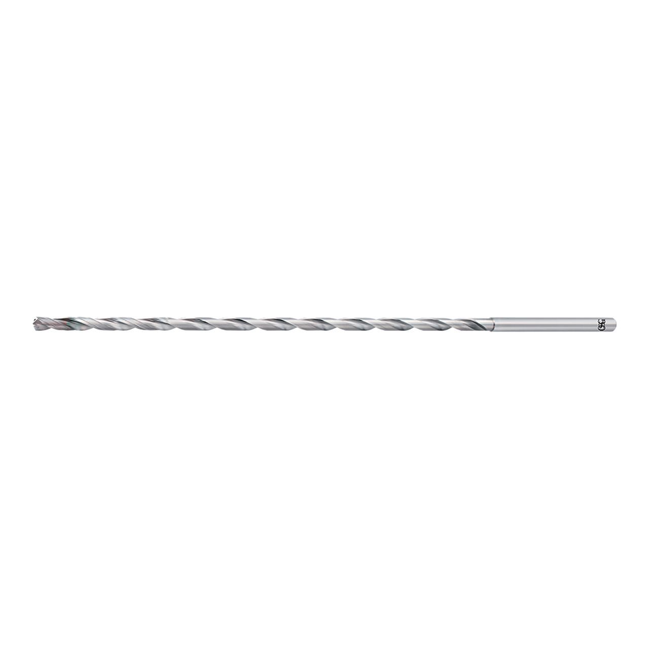 OSG 655034212 | A Brand 0.344" Diameter x 0.375" Shank x 300.000" Flute Length x 350.00mm OAL x 30 Degree Helix Angle 2 Flute EgiAs Coated Carbide 6550 Extra Long Drill Bit