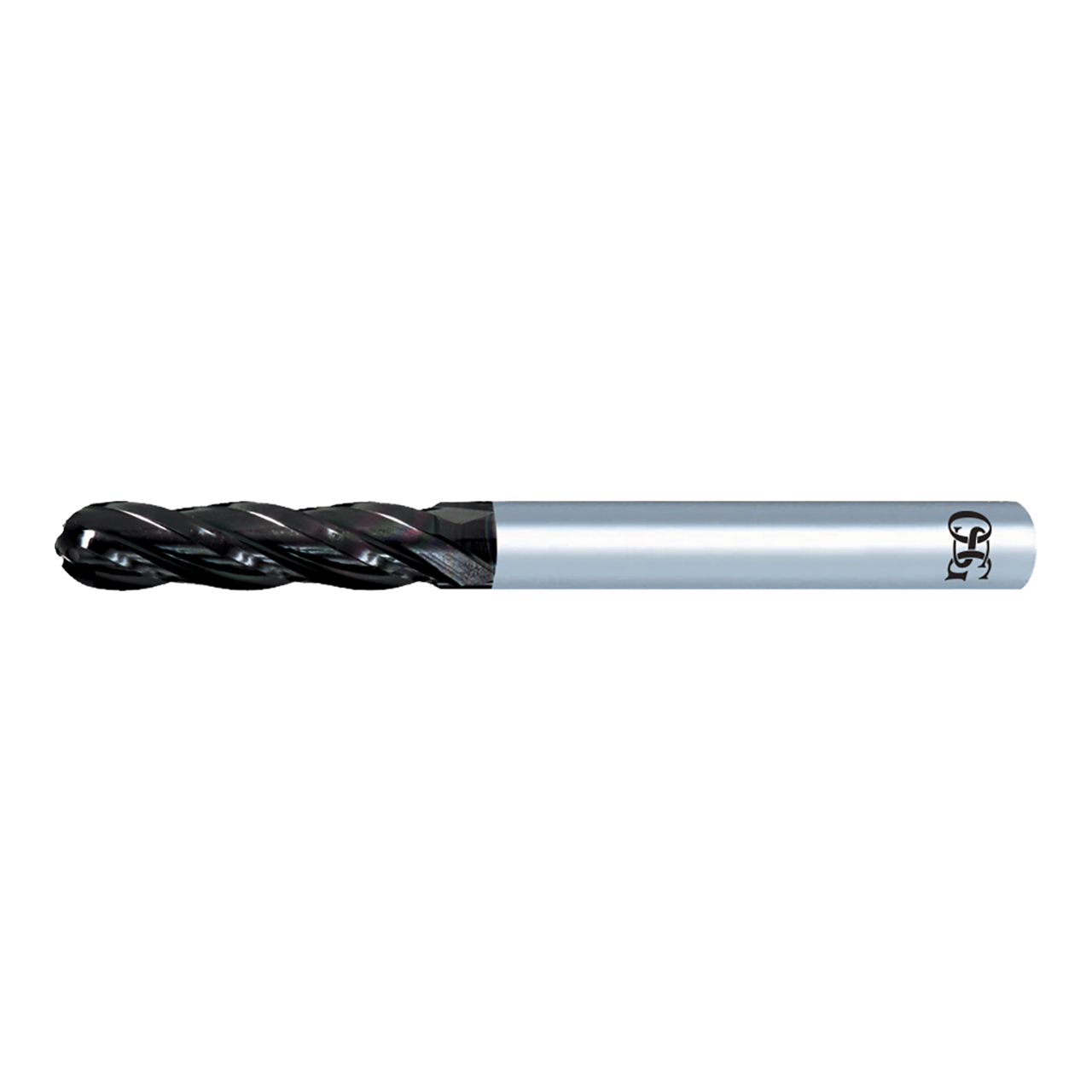 OSG 72300616 | EXOCARB 1/8" Diameter x 0.125" Shank x 0.750" LOC x 1.500" OAL x 0.063" Radius x 30 Degree Helix Angle 4 Flute DIAMOND Coated Carbide 7230 Ball End Mill