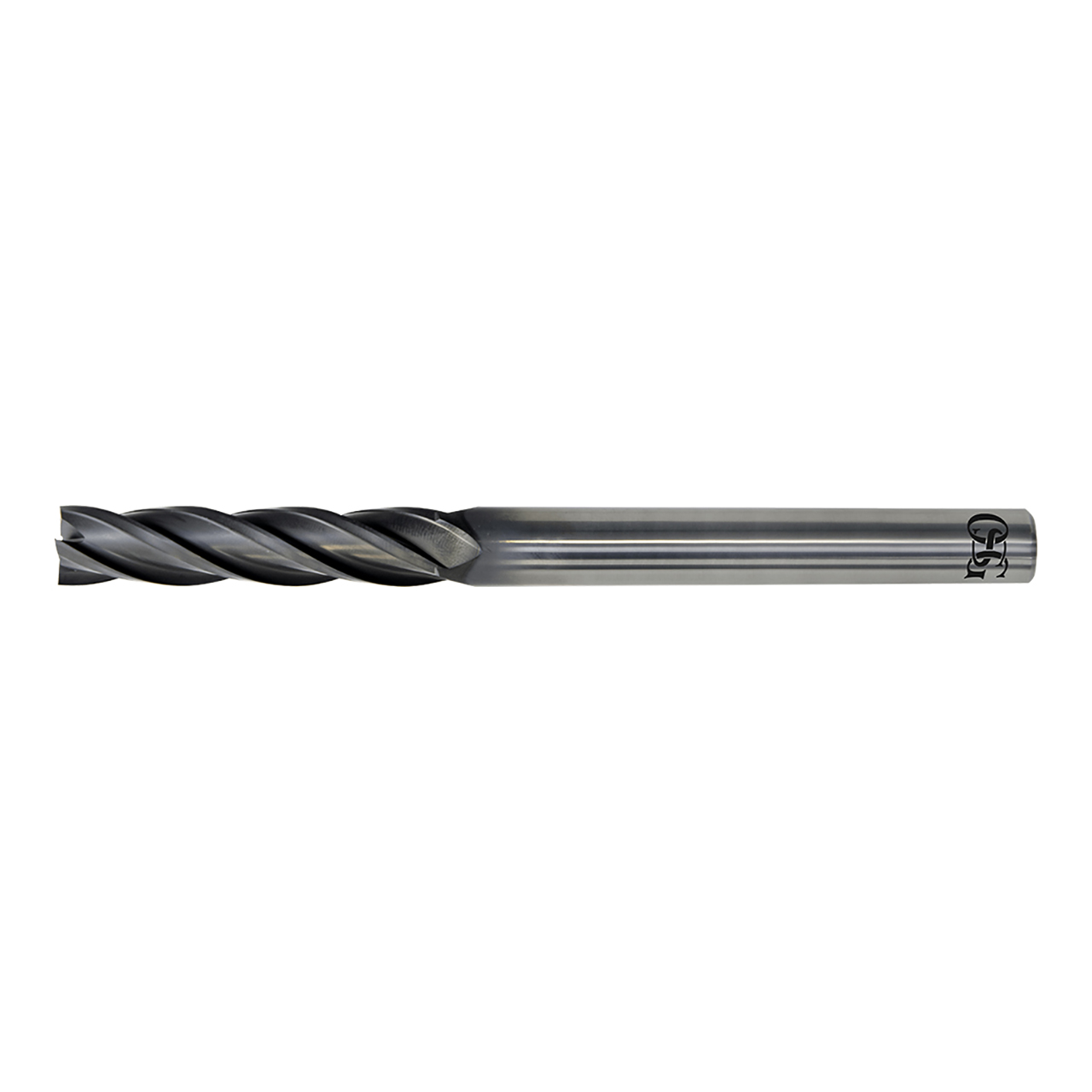 OSG 74400725 | EXOCARB 1/4" Diameter x 0.250" Shank x 1.250" LOC x 4.000" OAL x 30 Degree Helix Angle 4 Flute DG Coated Carbide 7440 Square End Mill