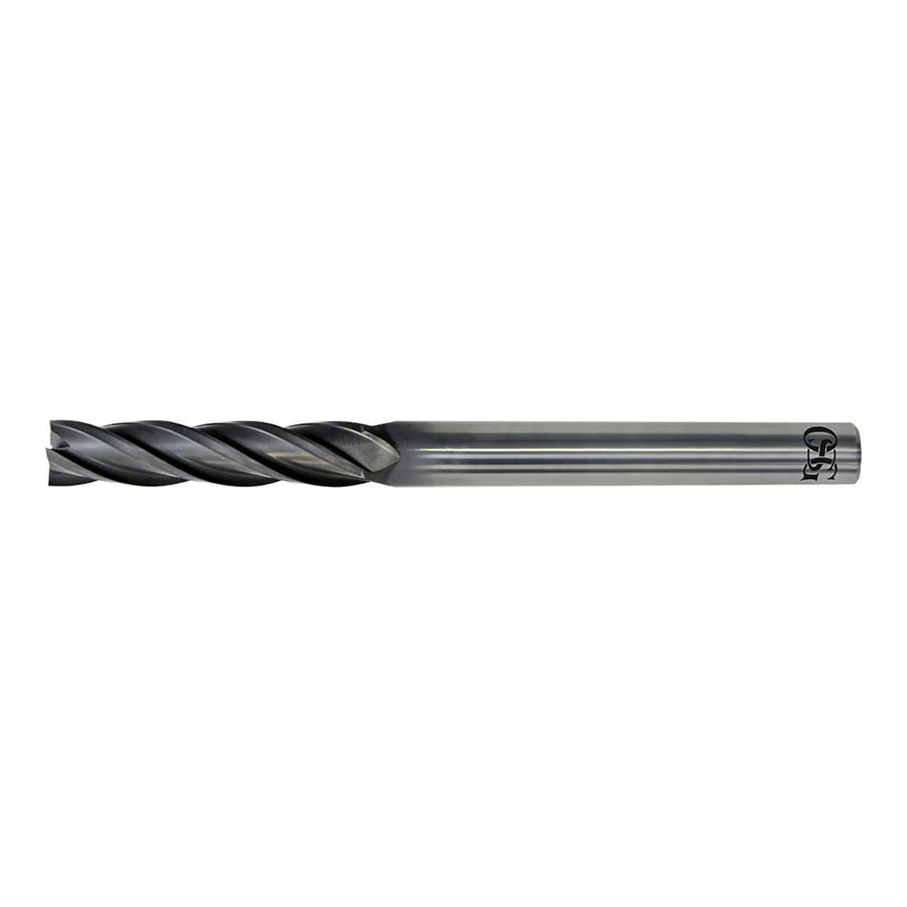 OSG 74400925 | EXOCARB 1/2" Diameter x 0.500" Shank x 2.250" LOC x 6.000" OAL x 30 Degree Helix Angle 4 Flute DG Coated Carbide 7440 Square End Mill