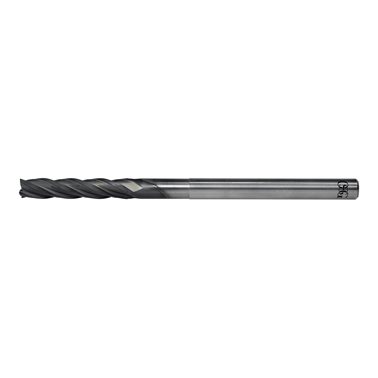 OSG 74410125 | EXOCARB 0.031" Diameter x 0.125" Shank x 0.156" LOC x 2.500" OAL x 30 Degree Helix Angle 4 Flute DG Coated Carbide 7441 Square End Mill