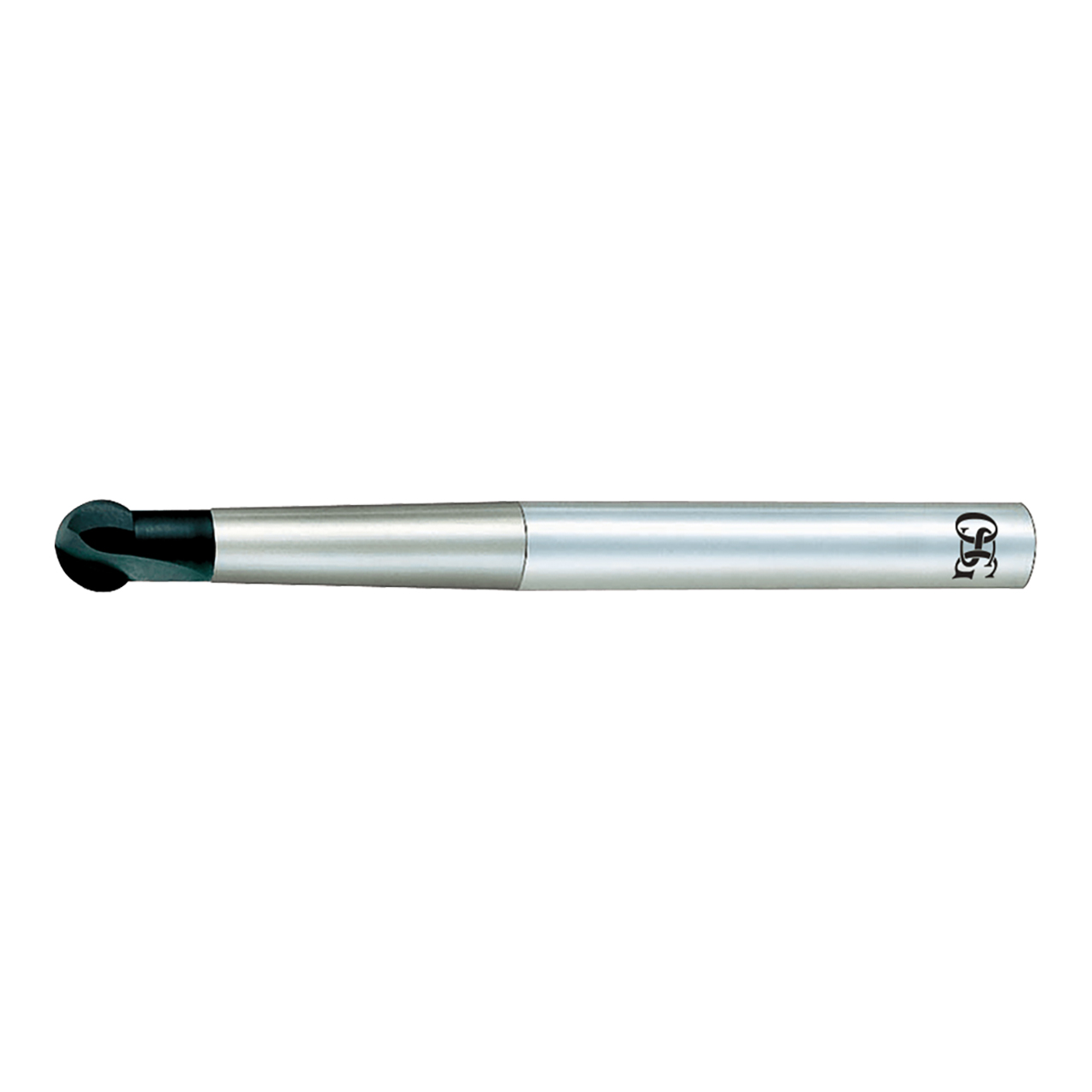 OSG 45130006 | EXOCARB 8.00mm Diameter x 8.00mm Shank x 5.40mm LOC x 10.00mm OAL x 4.00mm Radius x 30 Degree Helix Angle 2 Flute WXS Coated Carbide 4513 Ball End Mill