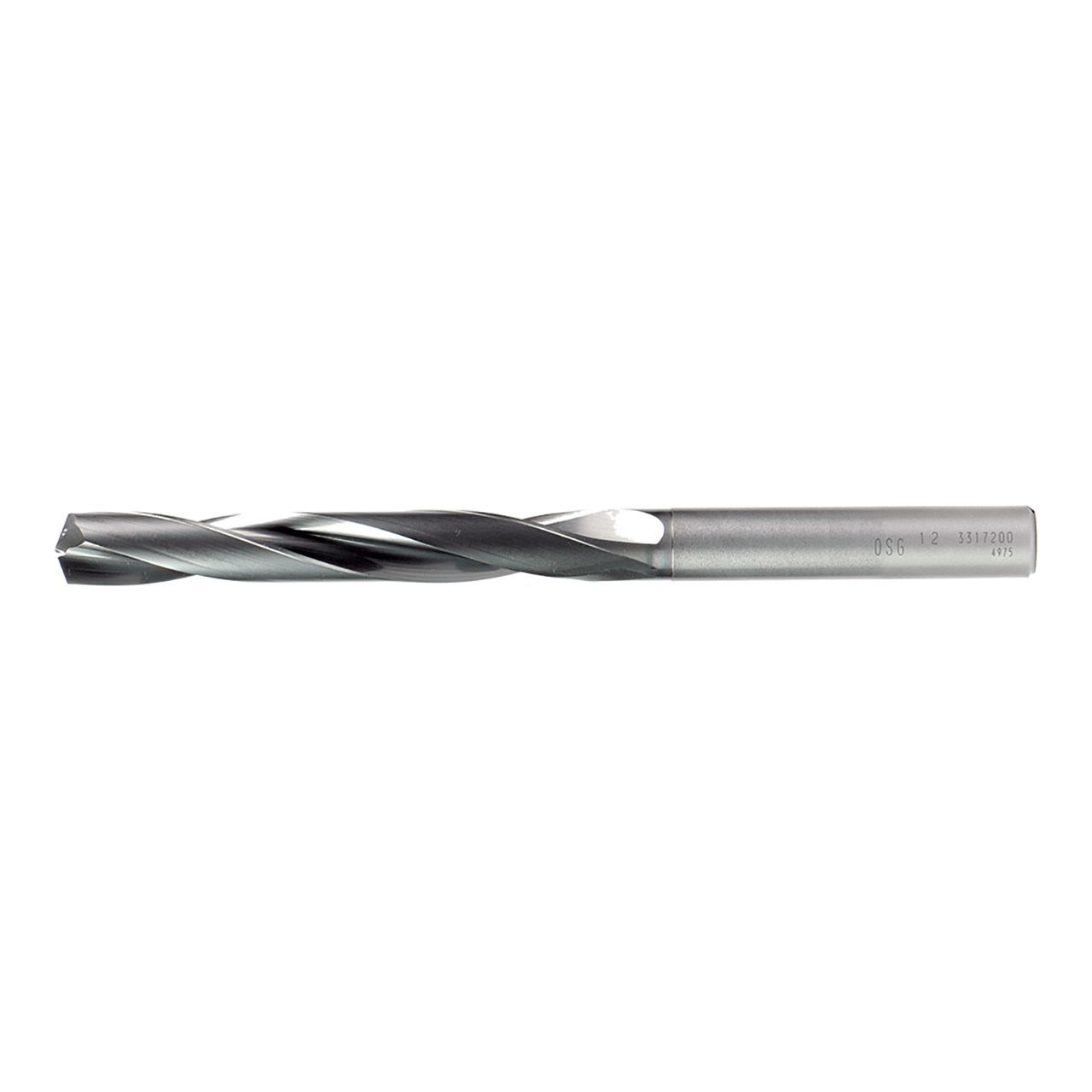 OSG 595511811 | EXOPRO 3.00mm Drill Size x 6.00mm Shank x 29.00mm Flute Length x 78.00mm OAL x 140 Degree Point Angle 2 Flute DUROREY Coated Carbide 5955NI Jobber Length Drill Bit