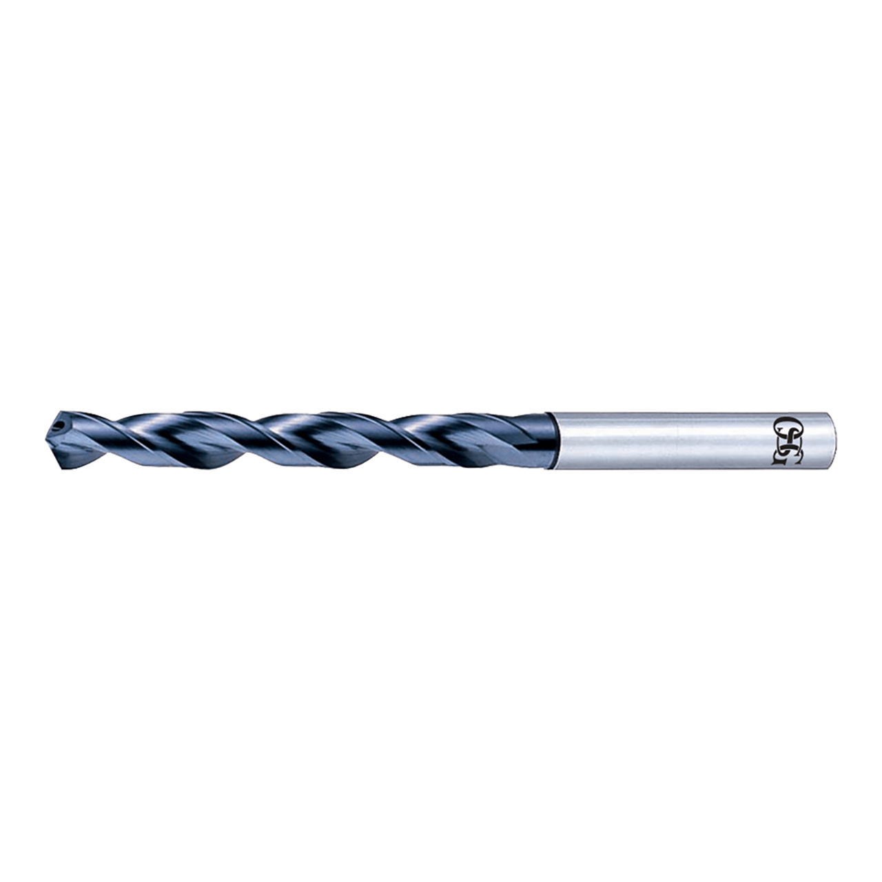OSG 17531208 | V-0.531" Diameter x 0.625" Shank x 122.000" Flute Length x 182.00mm OAL x 130 Degree Point Angle 2 Flute V Coated HSS-CO 1700 Jobber Length Drill Bit