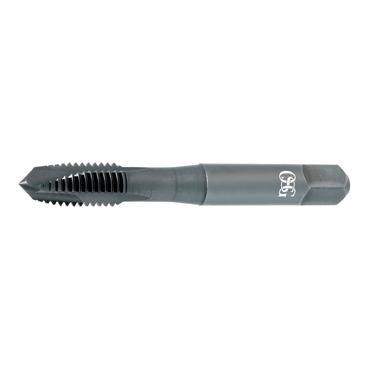 OSG 31402401 | EXOTAP UNC STI 9/16" - 12 Thread Size x 0.542" Shank x 1.165" Length x 4.031" OAL Plug (5P) Chamfer H3 4 Flute Steam Oxide Coated VC-10 314 Spiral Point STI Tap