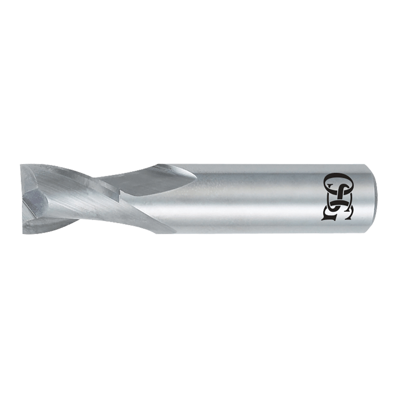 OSG 412-4375 | 0.438" Diameter x 0.438" Shank x 0.625" LOC x 2.500" OAL x 30 Degree Helix Angle 2 Flute Bright Coated Carbide 412 Square End Mill