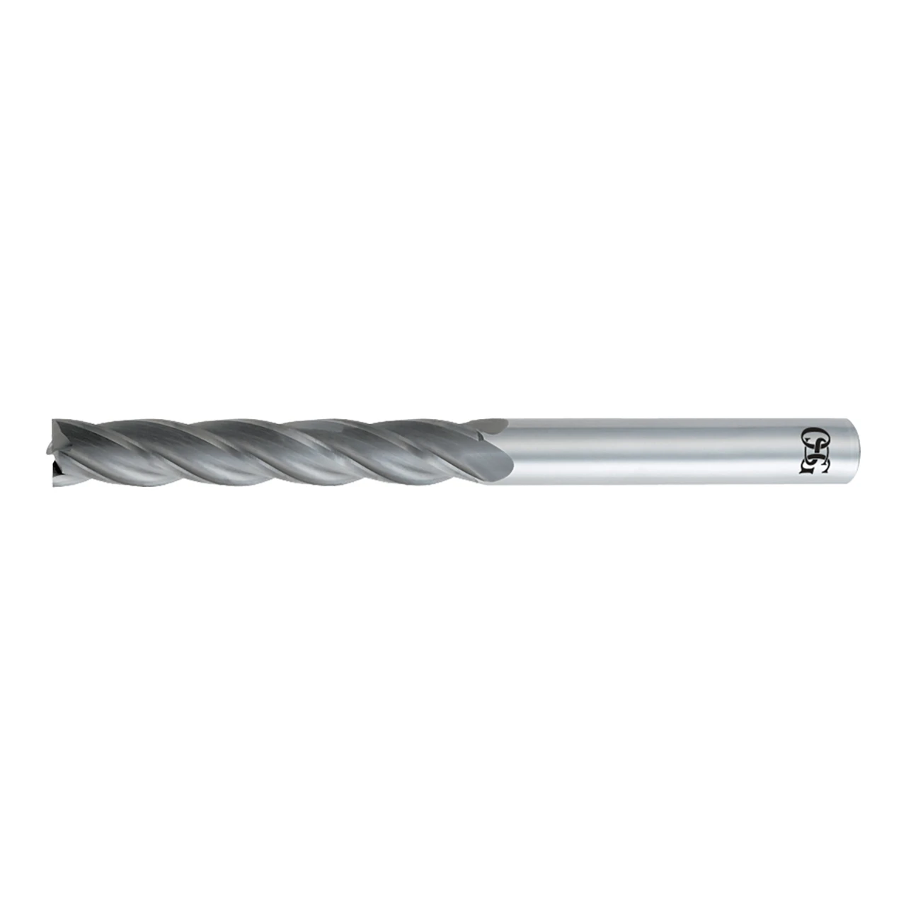 OSG 484-5512 | 14.00mm Diameter x 14.00mm Shank x 76.00mm LOC x 153.00mm OAL x 30 Degree Helix Angle 4 Flute Bright Coated Carbide 484 Square End Mill