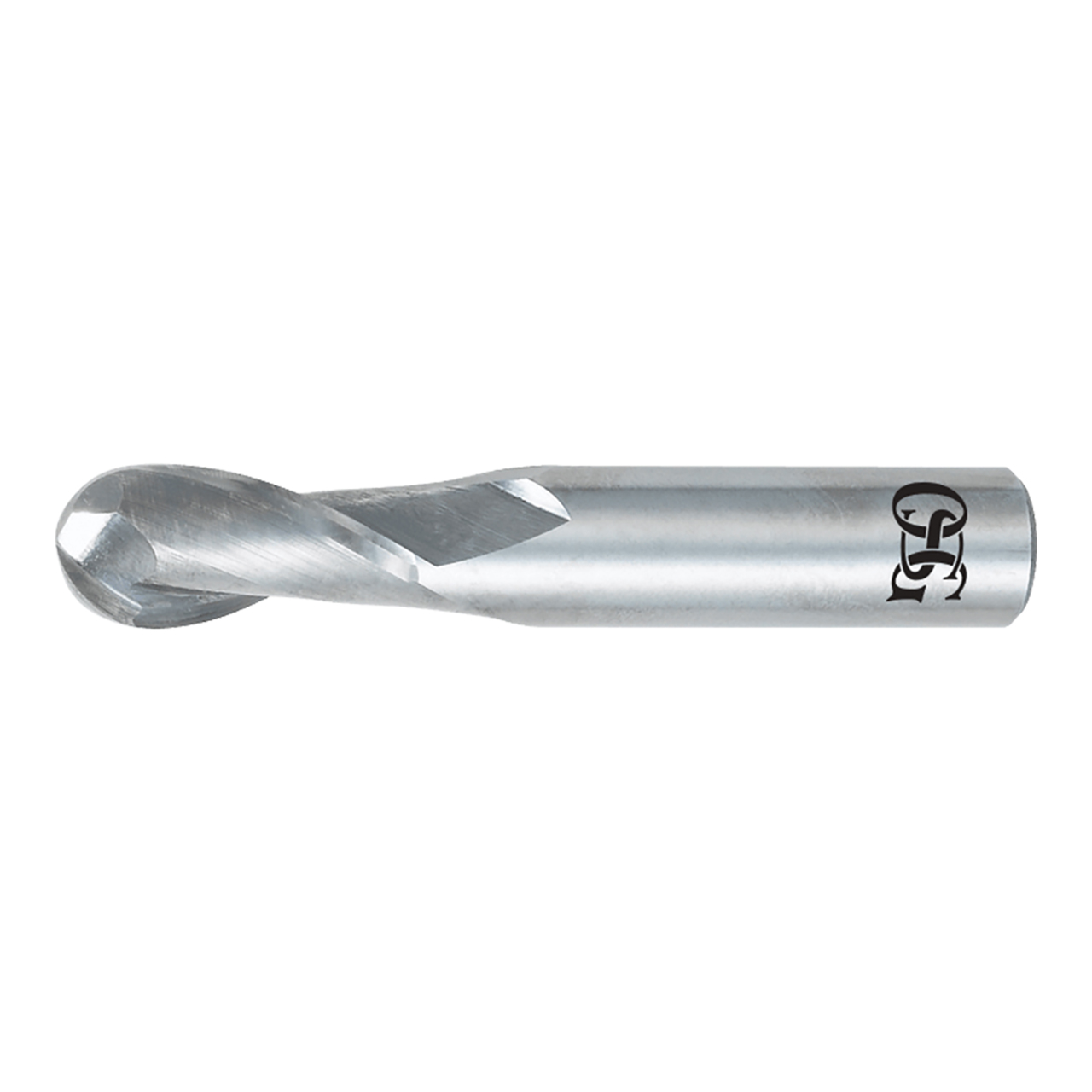 OSG 402-2500-BN11 | 1/4" Diameter x 0.250" Shank x 0.750" LOC x 2.500" OAL x 0.125" Radius x 30 Degree Helix Angle 2 Flute TiAlN Coated Carbide 402BN BN Ball End Mill