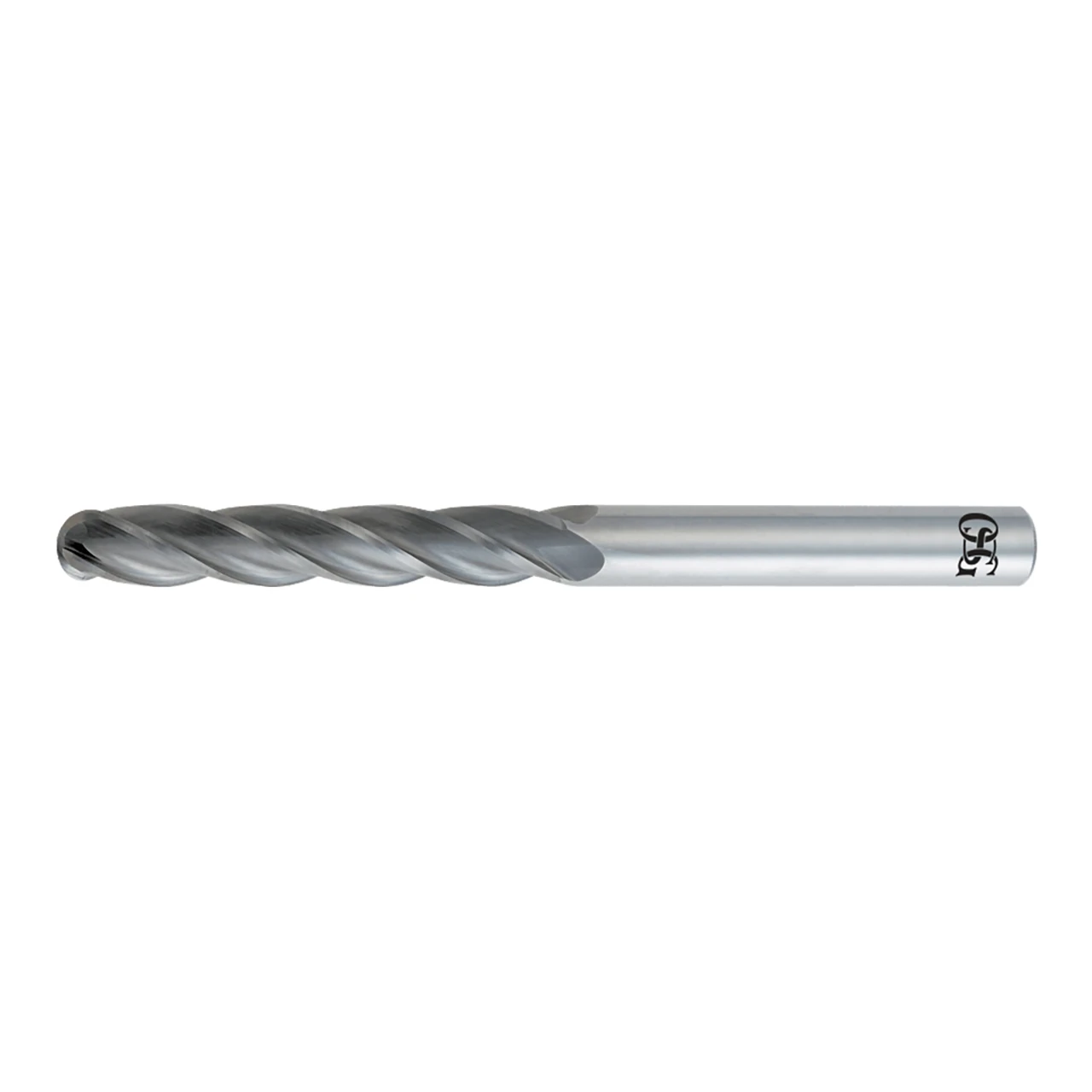 OSG 484-1181-BN | 3.00mm Diameter x 3.00mm Shank x 25.00mm LOC x 76.00mm OAL x 1.50mm Radius x 30 Degree Helix Angle 4 Flute BRIGHT Coated Carbide 484BN BN Ball End Mill