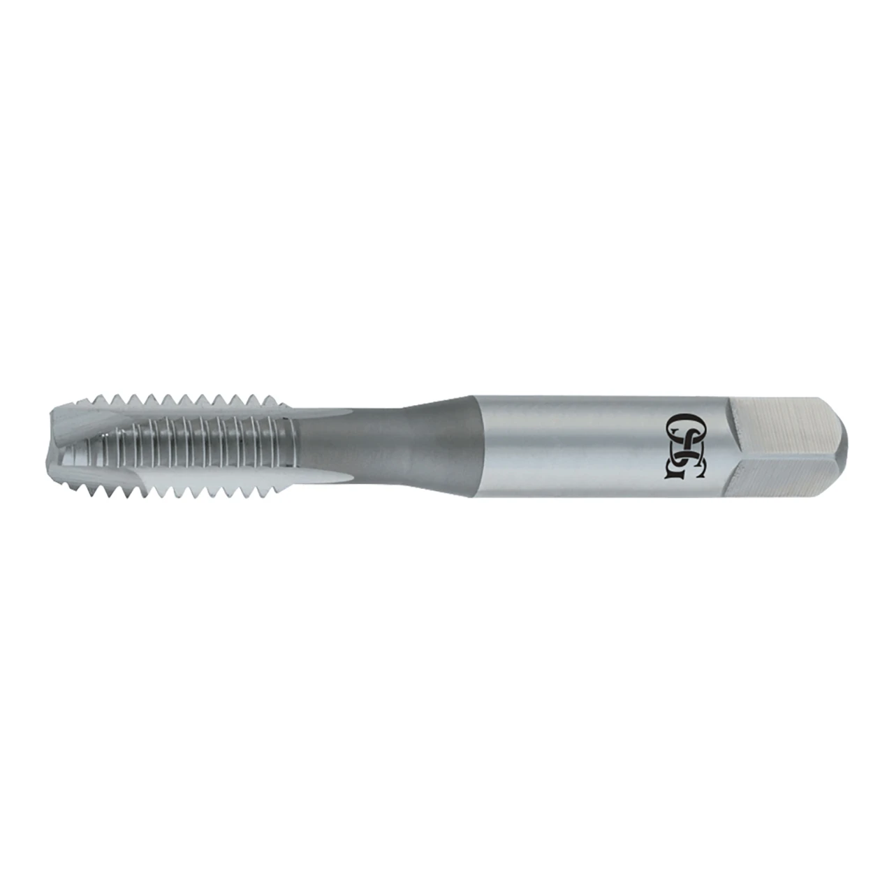 OSG 1200100 | UNF #0 - 8 Thread Size x 0.141" Shank x 0.311" Length x 1.625" OAL Bottom (1.5P) Chamfer H1 2 Flute BRIGHT Coated HSS 105B Spiral Point Tap