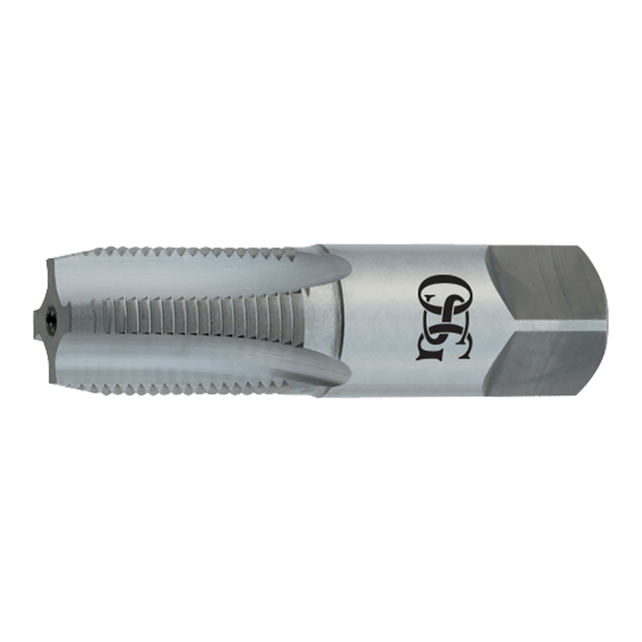 OSG 1330701 | 1" - 11 Thread Size x 1.125" Shank x 1.752" Thread Length x 3.752" OAL NPS 5 Flute Right Hand Steam Oxide Coated HSS 109 Standard Pipe Tap