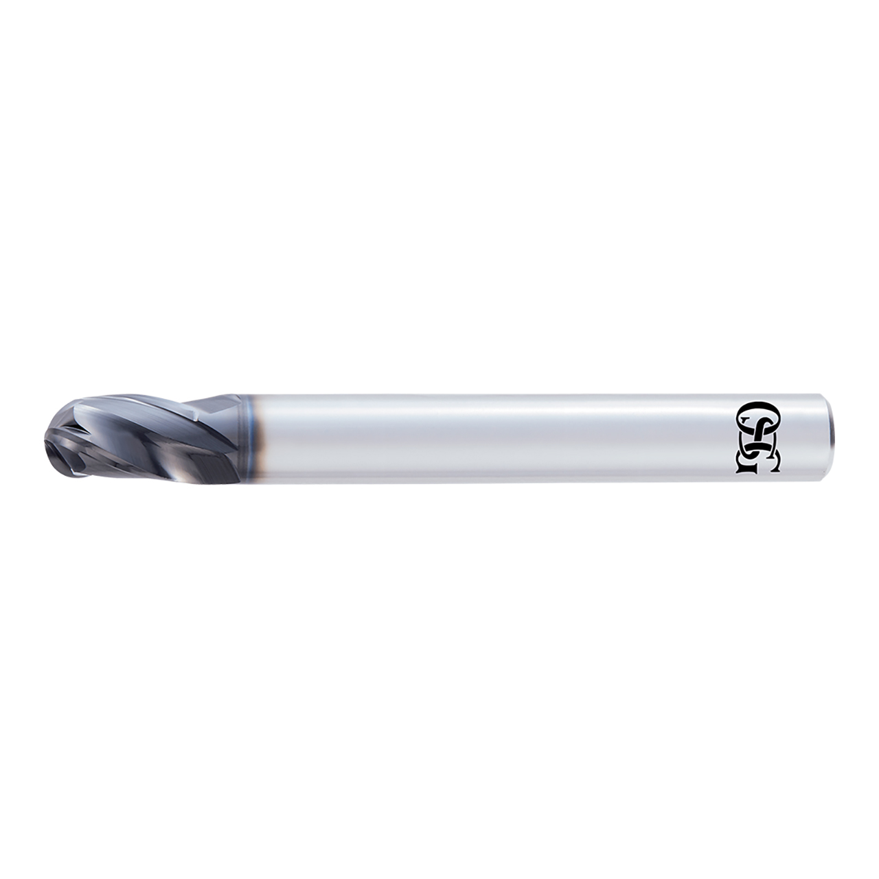 OSG 3188080 | EXOCARB 8.00mm Diameter x 8.00mm Shank x 12.00mm LOC x 7.00mm OAL x 4.00mm Radius x 30 Degree Helix Angle 3 Flute DUROREY Coated Carbide 4730 Ball End Mill