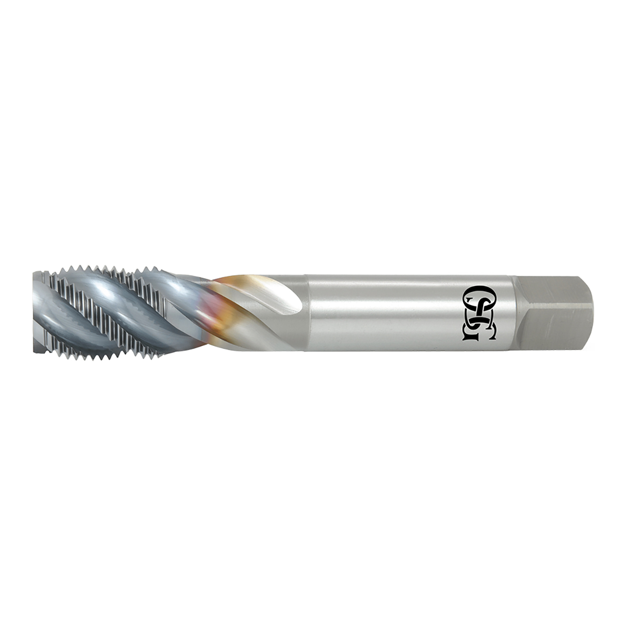 OSG 1658104008 | A Brand BSPP 1/2" - 14 Thread Size x 0.688" Shank x 1.024" Length x 4.921" OAL x 40 Degree Helix Angle 4 Flute V Coated HSSE 16581 Standard Pipe Tap