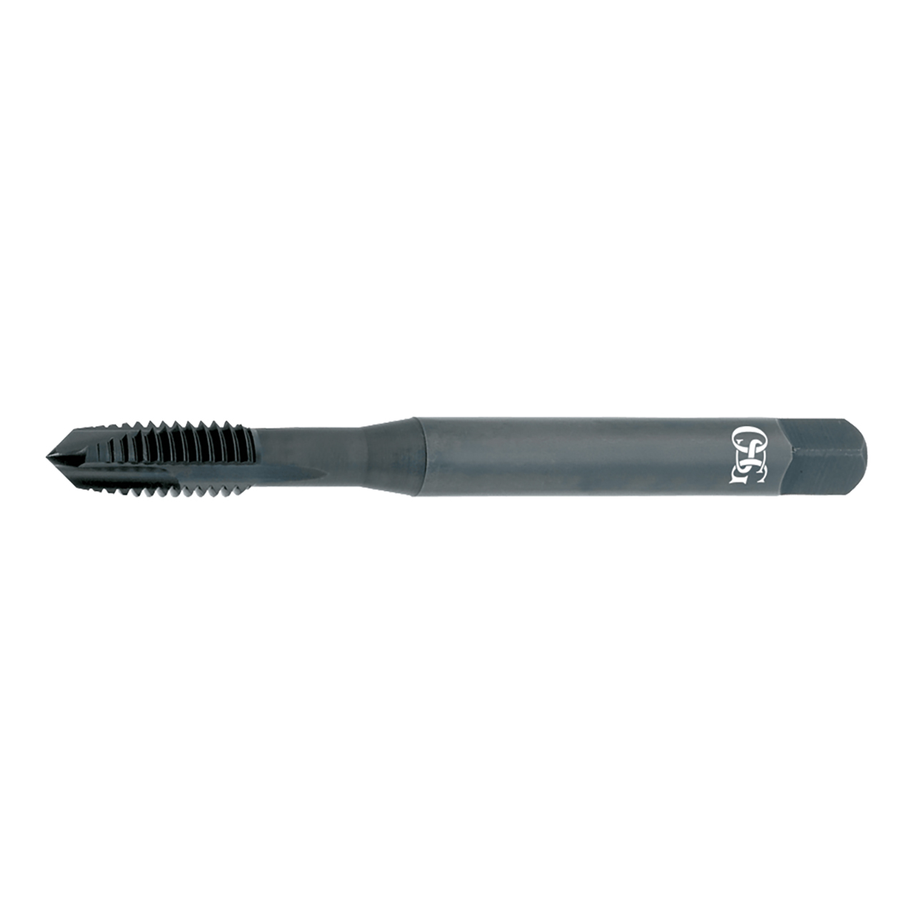 OSG 2532201 | HY-PRO TAP UNF 7/16" - 2 Thread Size x 0.323" Shank x 0.858" Length x 3.937" OAL Plug (4P) Chamfer 3 Flute Steam Oxide Coated HSSE 250 Spiral Point Tap