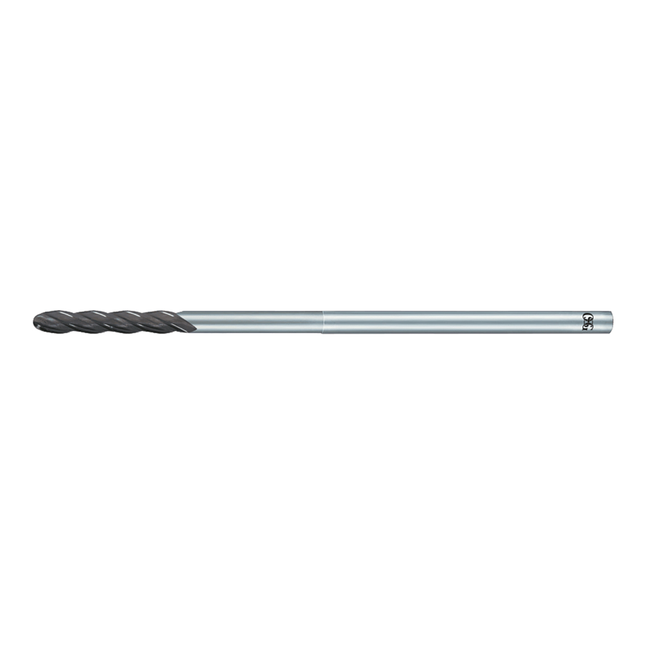 OSG 72310316 | EXOCARB 3/64" Diameter x 0.125" Shank x 0.188" LOC x 1.500" OAL x 0.023" Radius x 30 Degree Helix Angle 4 Flute DIAMOND Coated Carbide 7231 Ball End Mill