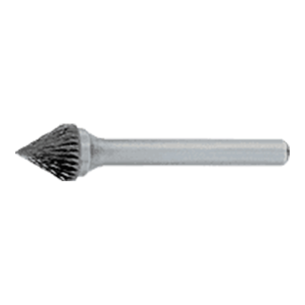 OSG 850-3750-60 | 9.50mm Diameter x 6.00mm Shank x 8.00mm LOC x 55.00mm OAL x 60 Degree Included Angle Bright Coated Carbide 850 Cone Burr