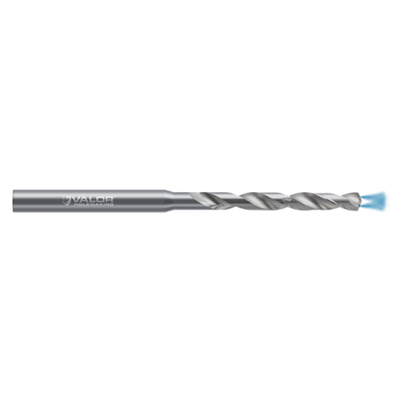 Valor V509318 | #2-Wire Size x 0.221" Diameter x 6.00mm Shank x 1.767" Drill Length x 135 Degree Point Angle 2 Flute Uncoated High Performance Drill