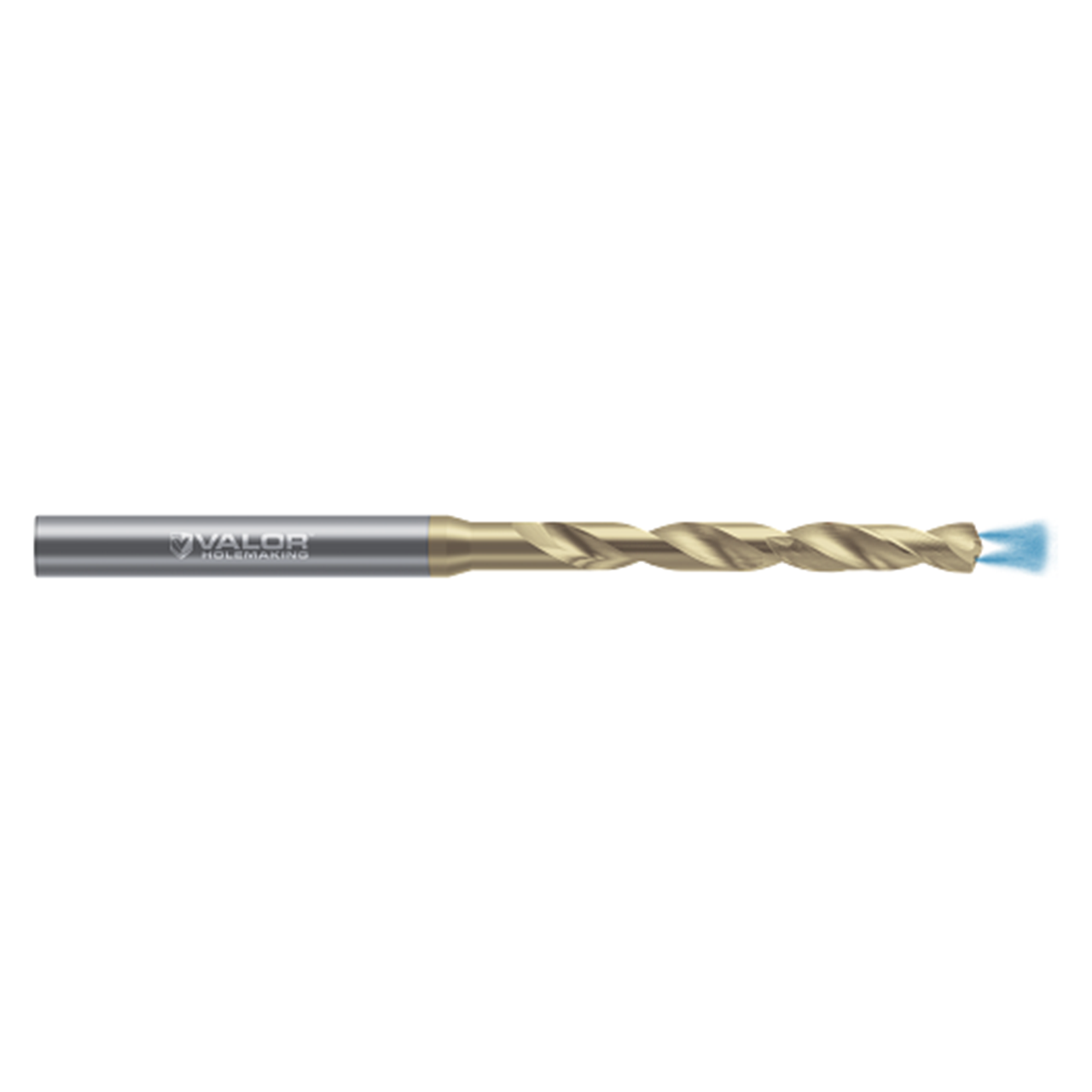Valor V365074-V | A-Wire Size x 0.234" Diameter x 6.00mm Shank x 1.872" Drill Length x 135 Degree Point Angle 2 Flute Val-Max V Coated High Performance Drill