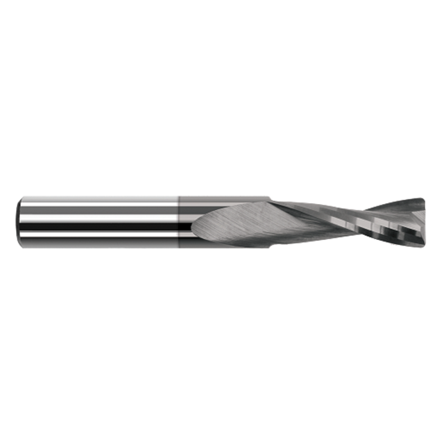 Harvey Tool 70708-C4 | 1/8" Diameter x 1/8" Shank x 3/8" LOC x 1-1/2" OAL x 0.030" Radius 2 Flute Amorphous Diamond Coated Carbide Corner Radius End Mill