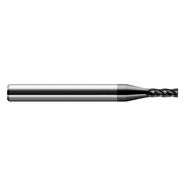 Harvey Tool 836320-C4 | 0.50mm Diameter x 1/8" Shank x 0.060" LOC x 1.500" OAL 3 Flute Amorphous Diamond Coated Carbide Square End Mill