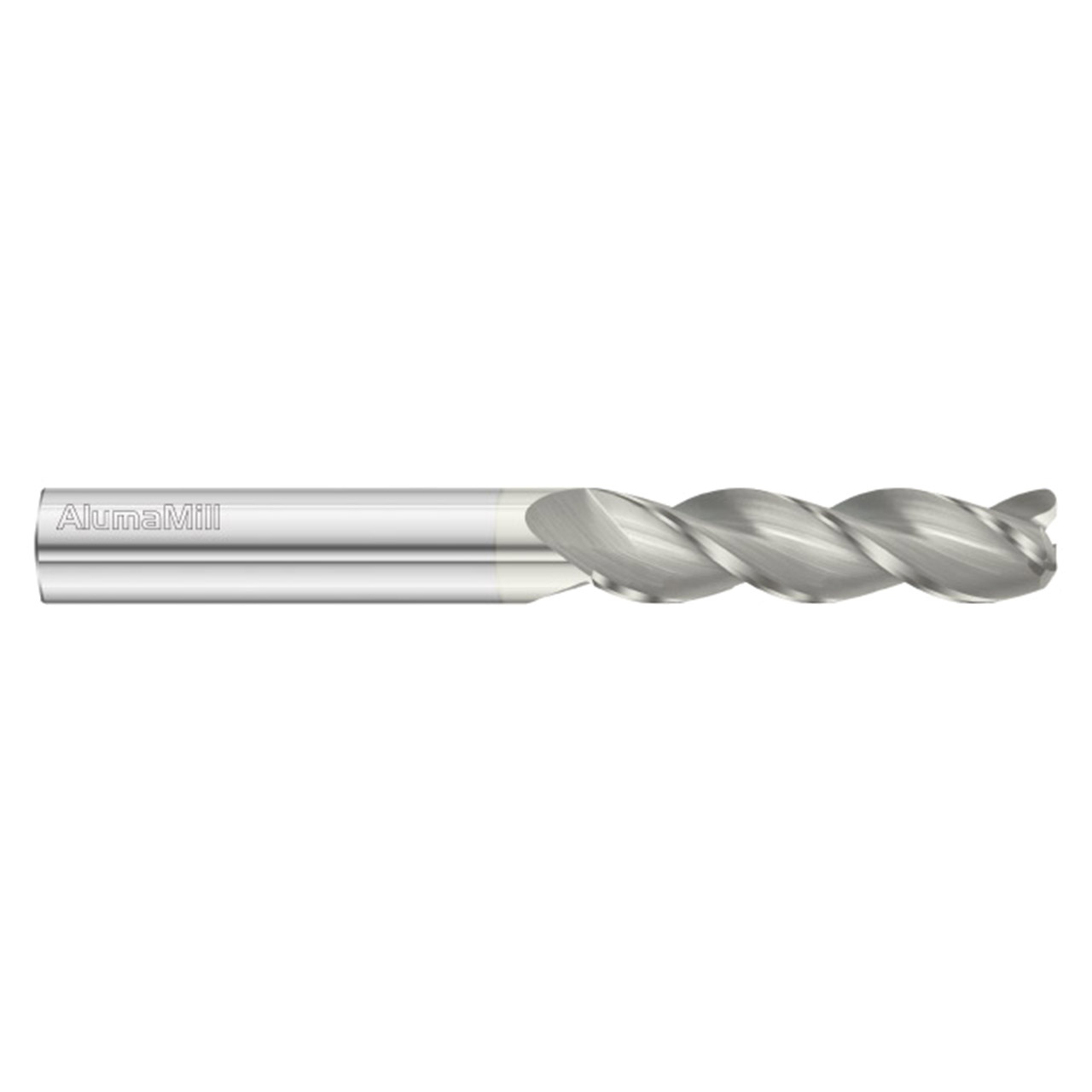 Fullerton Tool 27430 | 7/16" Diameter x 7/16" Shank x 4" OAL x 0.030" Radius 3 Flute FC5 Coated Corner Radius End Mill