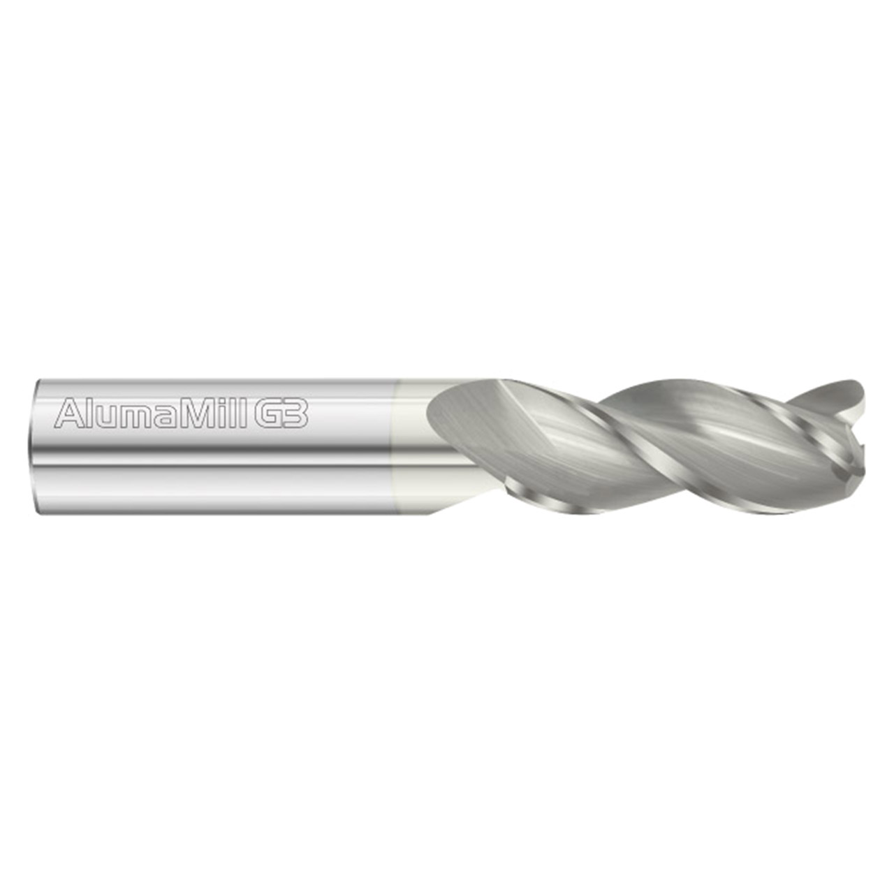 Fullerton Tool 27888 | 1" Diameter x 1" Shank x 4" OAL x 0.030" Radius 3 Flute FC5 Coated Corner Radius End Mill