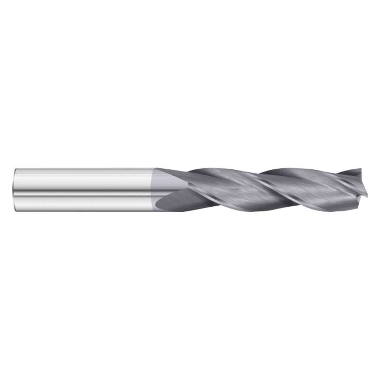 Fullerton Tool 30190 | 1/2" Diameter x 1/2" Shank x 4" OAL 3 Flute TiAlN Coated Square End Mill