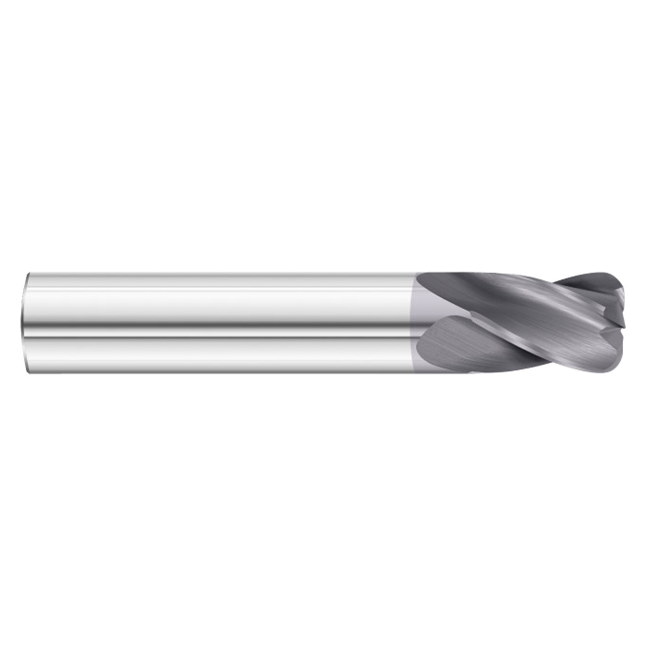 Fullerton Tool 31614 | 3/4" Diameter x 3/4" Shank x 4" OAL x 0.090" Radius 4 Flute TiAlN Coated Corner Radius End Mill