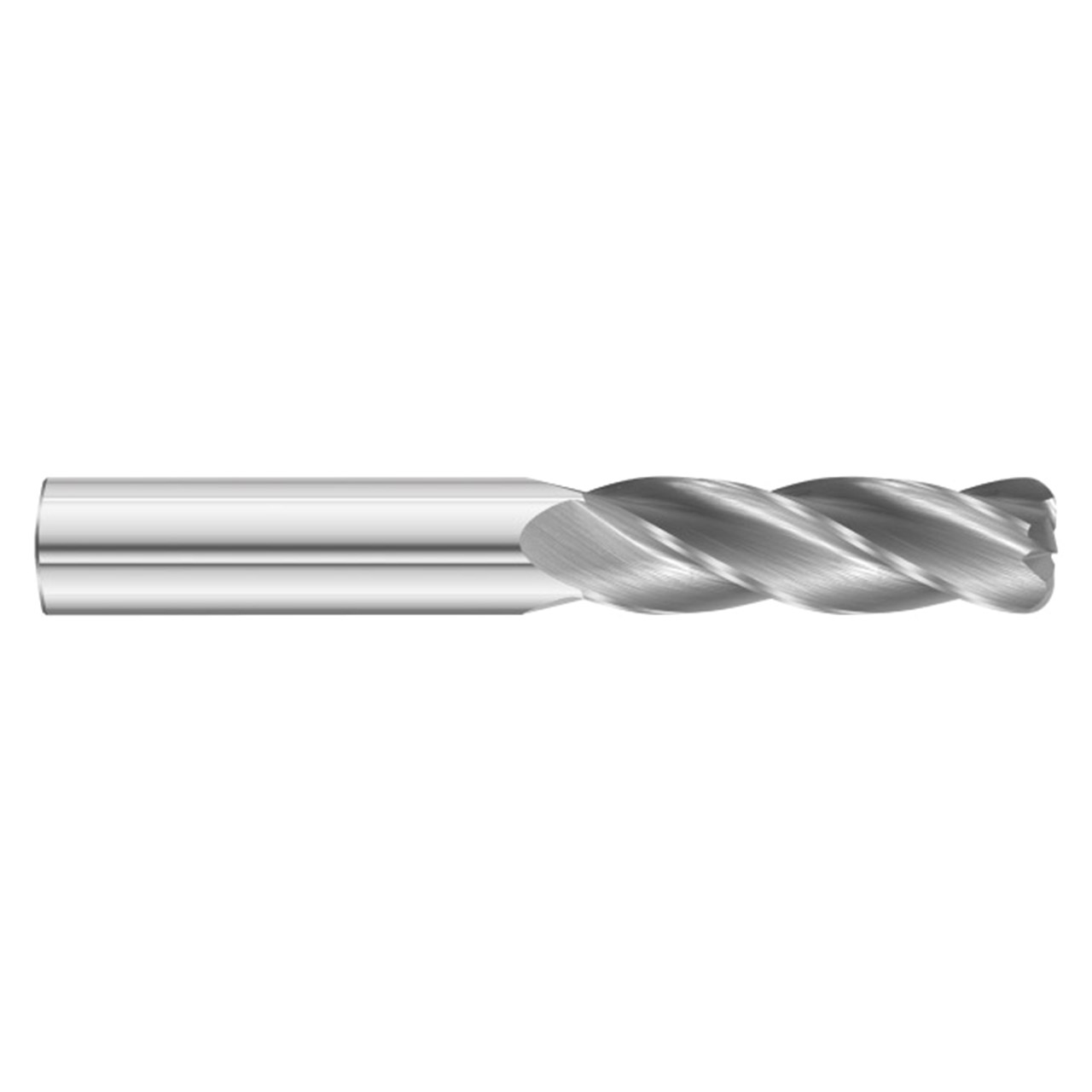 Fullerton Tool 31759 | 5/16" Diameter x 5/16" Shank x 3" OAL x 0.015" Radius 4 Flute Corner Radius End Mill