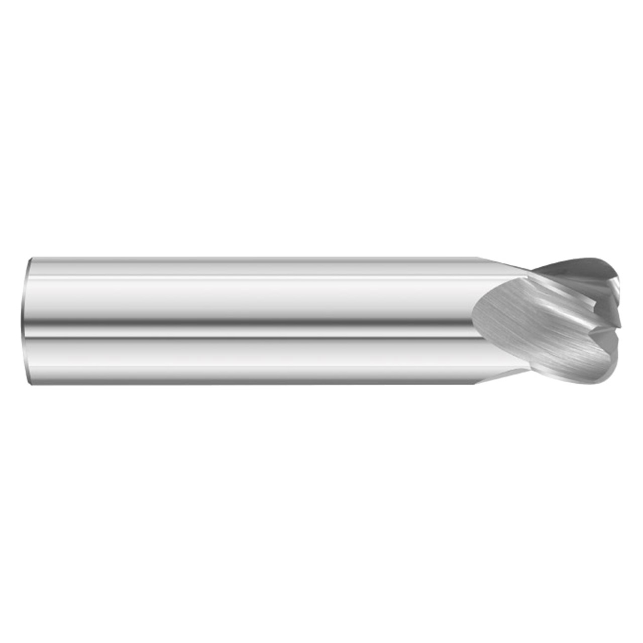 Fullerton Tool 31941 | 5/8" Diameter x 5/8" Shank x 3-1/2" OAL x 0.015" Radius 4 Flute Corner Radius End Mill