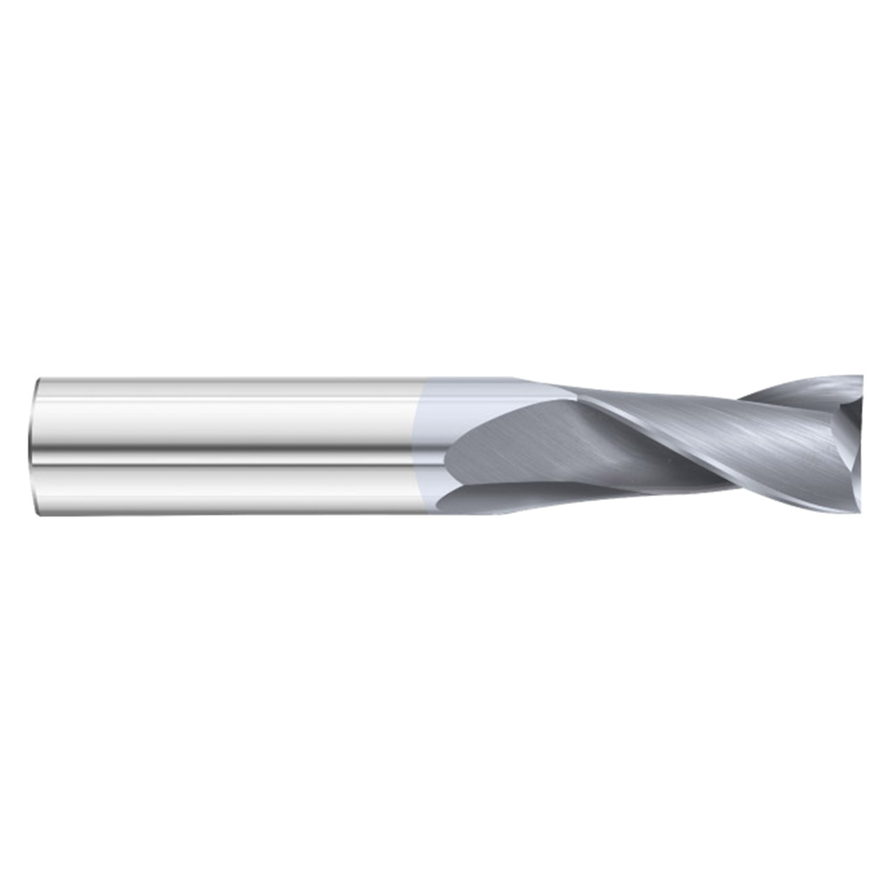 Fullerton Tool 32800 | 7/8" Diameter x 7/8" Shank x 4" OAL 2 Flute TiCN Coated Square End Mill