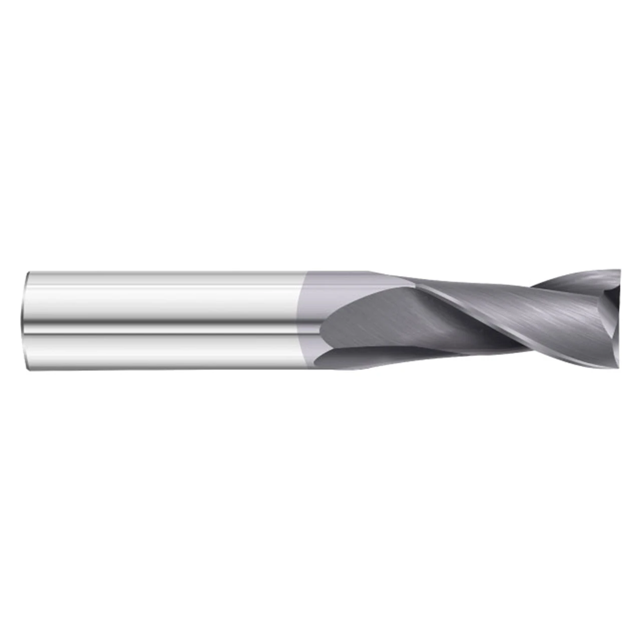 Fullerton Tool 32855 | 1" Diameter x 1" Shank x 4" OAL 2 Flute TiAlN Coated Stub Length Square End Mill
