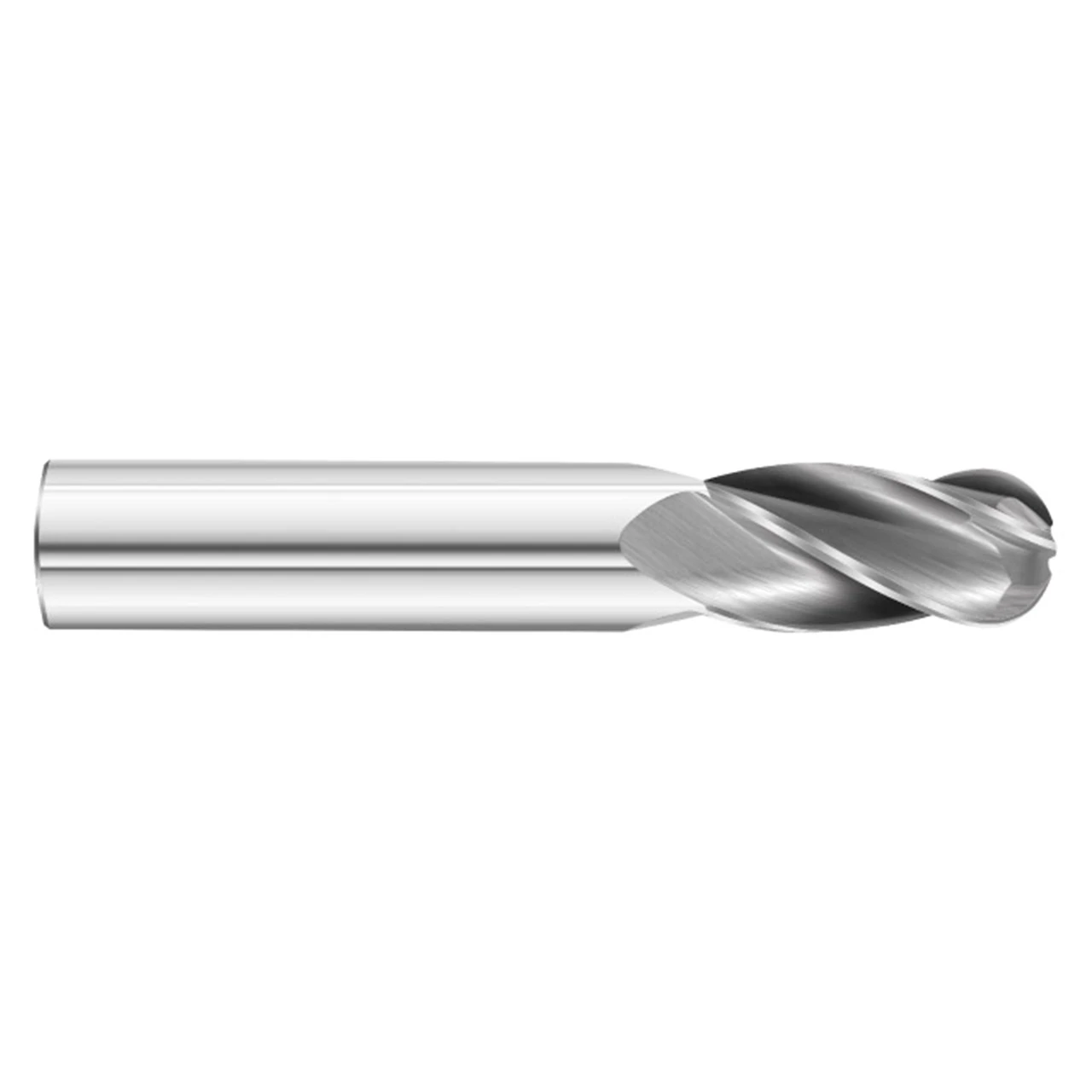 Fullerton Tool 32934 | 25/64" Diameter x 7/16" Shank x 2-3/4" OAL 4 Flute Ball End Mill