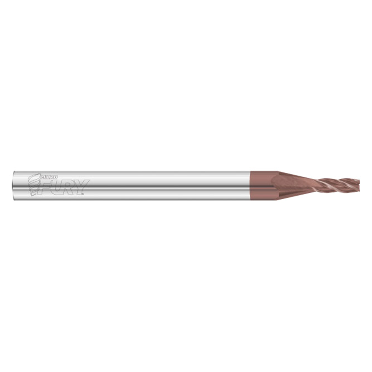 Fullerton Tool 35853 | 5/64" Diameter x 1-1/2" Shank x 1-1/2" OAL x 0.020" Radius 4 Flute FC20 Coated Corner Radius End Mill