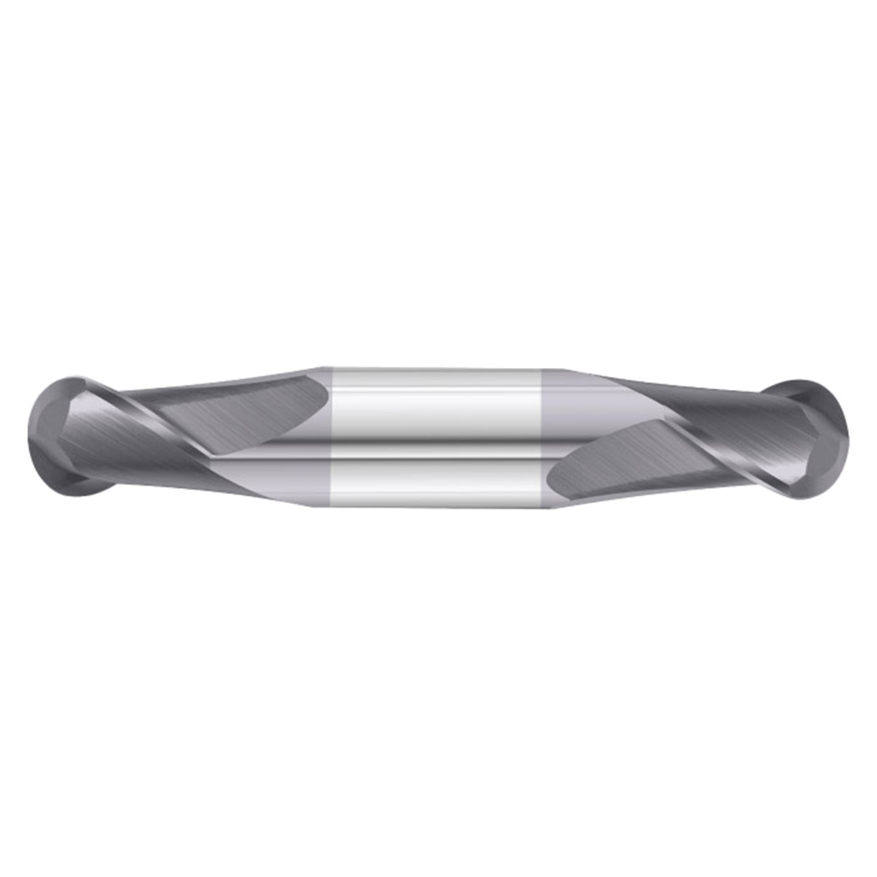Fullerton Tool 36063 | 1/16" Diameter x 1/8" Shank x 1-1/2" OAL 2 Flute TiAlN Coated Stub Length Ball End Mill