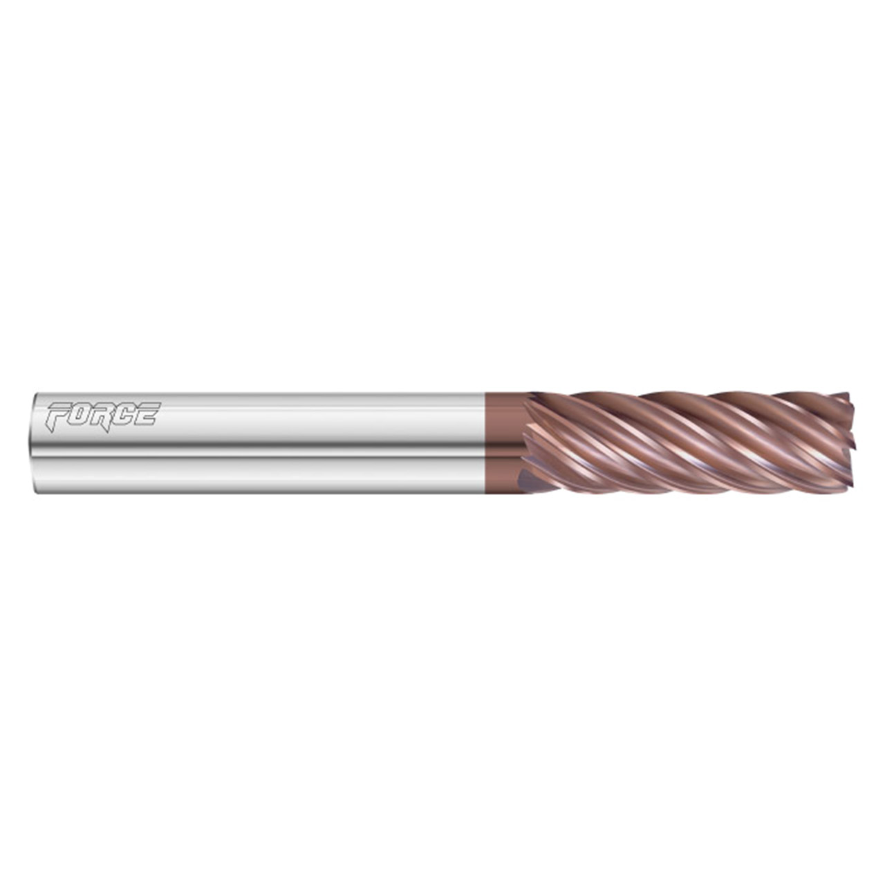 Fullerton Tool 36278 | 1/2" Diameter x 1/2" Shank x 3" OAL x 0.060" Radius 7 Flute FC20 Coated Corner Radius End Mill