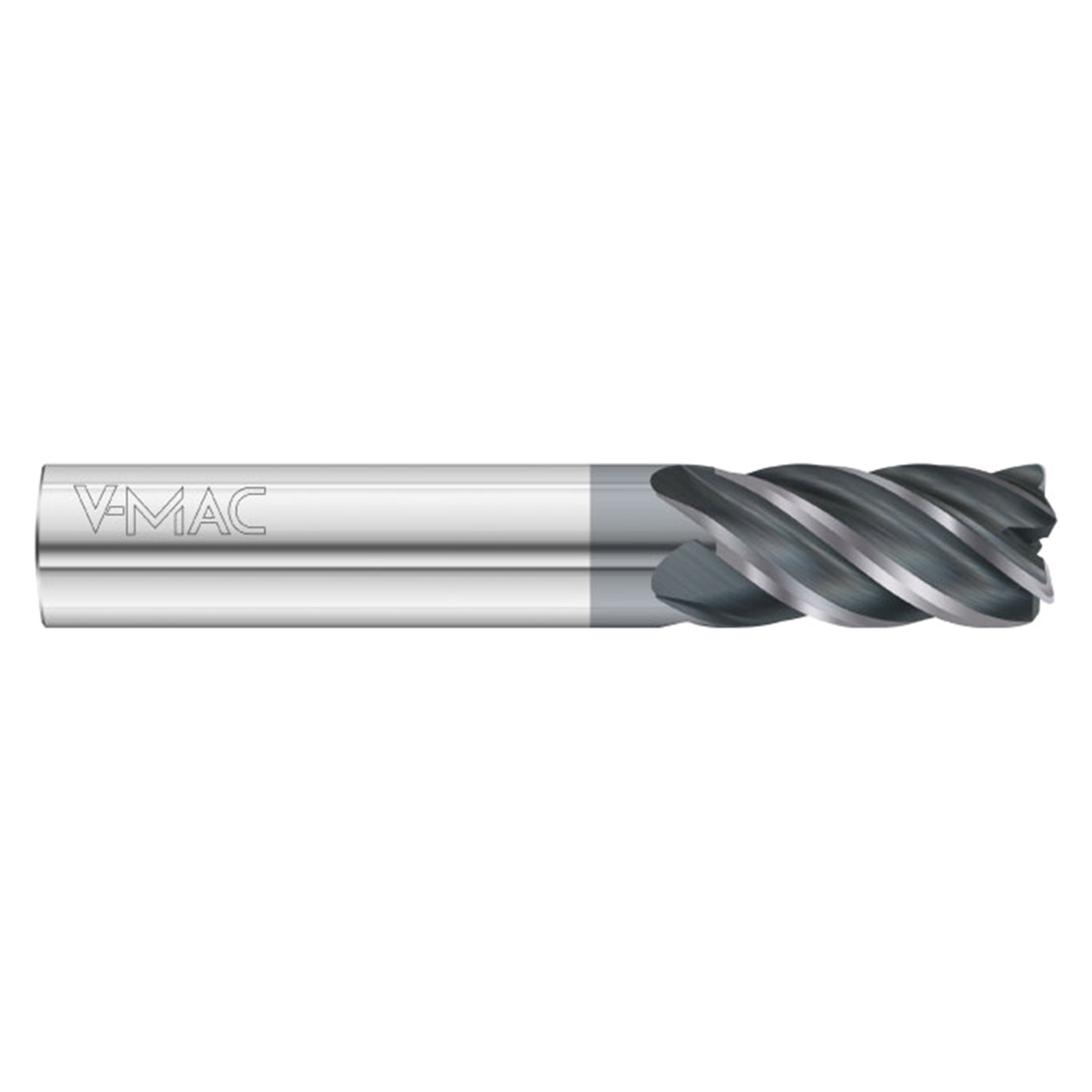 Fullerton Tool 36525 | 0.394" Diameter x 0.394" Shank x 2.520" OAL x 0.039" Radius 5 Flute FC21 Coated Corner Radius End Mill